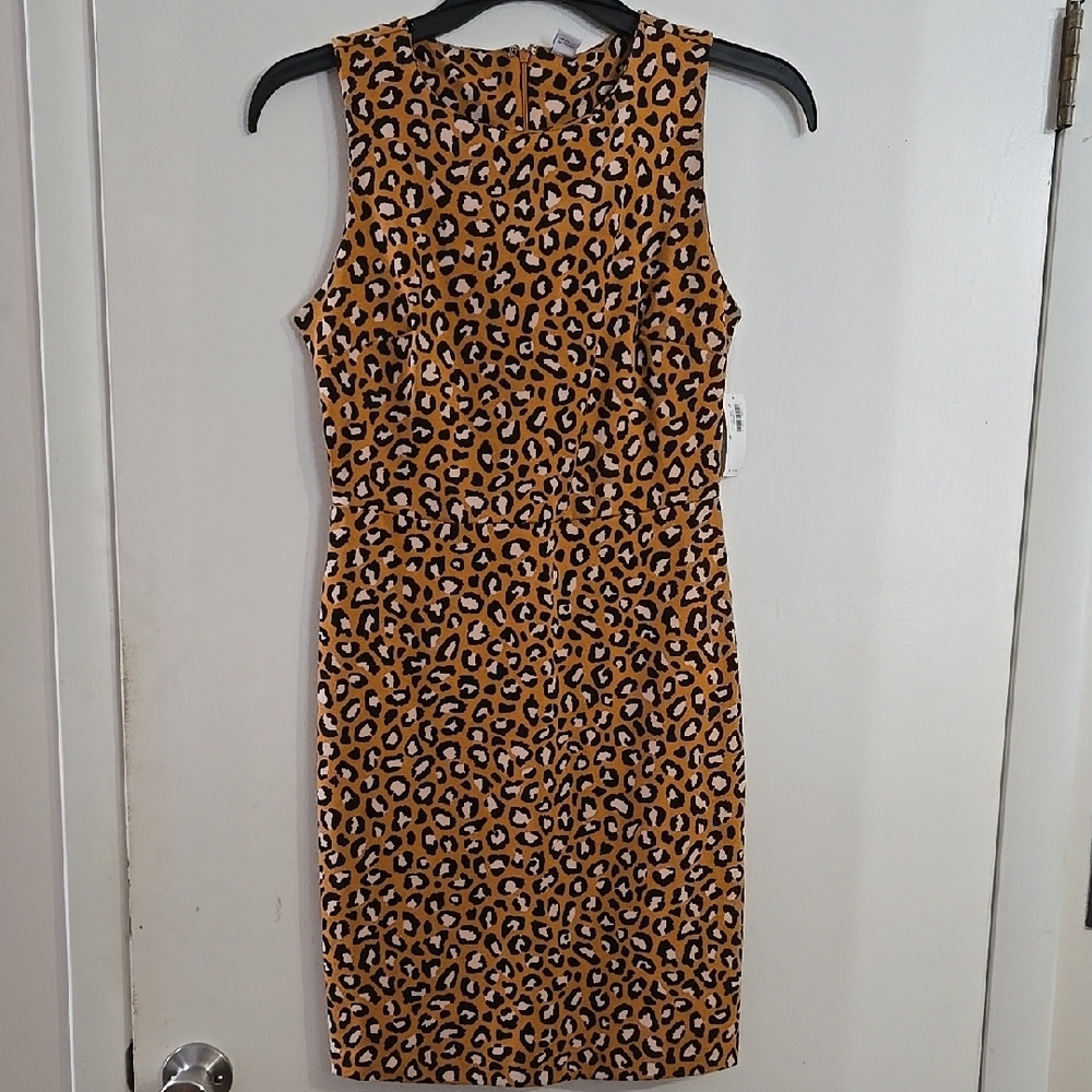 Leopard Print Sleeveless Dress
